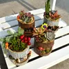 Planters potten creatieve boomhut dieren bloem pot sappige plantenhars bureaublad cartoon home tuin decoratie verjaardagscadeaus