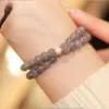 Bracelets Ins cristal d'agate gris vent coréen avec plusieurs boucles de bijoux de bracelet pour femmes de mode perle d'eau douce