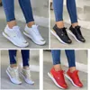 Dress Shoes Women Sneakers Mesh Patchwork Lace Up Ladies Flats Outdoor Running Walking Shoes Comfortable Breathable Female Footwear 230311