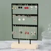 Jewelry Boxes 244466 Holes Stand Jewelry Display Organizer Earrings Pendants Bracelets Jewelry Holder With Wooden Base Earrings Storage Rack 230310