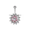 Navelklockknapp ringer D0334 Butterfly Style Belly Ring Clear Color Drop Delivery Jewely Body Dhgarden Dhwgg