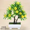 Fleurs décoratives 1Pc Artificielle Arbre Fruitier Bonsaï Bureau Jardin Bureau Fête Décor Maison Simulation Faux En Pot Balcon Rebord De Fenêtre