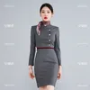 Hostess di volo Uniforme Abito professionale Reparto vendite Reception Occupazione Abbigliamento Impresa Servizio clienti Tuta