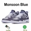 Air Jordan 4 Retro Basketball shoes Black Cat Hyper Royal University Blue UNC Silver Bred Seestern Rot Sport Trainer 36-47