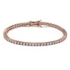 Jewelry Mens Rose Gold Tennis Bracelets Sier Iced Out Chain Fashion Hip Hop Bracelet M Drop Delivery Party Events Accessories Dhtfq