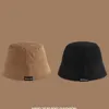 Wide Brim Hats Double-sided use fisherman hat autumn and winter solid color pot hat men and women fishing outdoor waterproof shade P230311