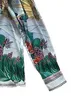 23SS New Casablanca Designer Fashion Classic Herren- und Damenhemd Schmetterlinge Tropische Blumen Heißluftballon-Liebhaber Hawaiianische Langarmhemden