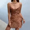 Lässige Kleider Boho Kleid Sommer Blumendruck ärmellose Sling Beach Mini Holiday Sundress Vestidos Drop Clothing Frauen