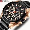 Wristwatches Selling Fashion MEN'S Watch Waterproof Quartz Steel Belt Multi-functional Calendar Business