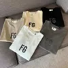 Camisetas masculinas FOG de alta qualidade com gola redonda e manga curta fashion 3M refletiva Dazzle FG com estampa de alfabeto camisetas soltas masculinas femininas S-5XL