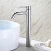 Bathroom Sink Faucets Stainless Steel Faucet Single Cold Basin Faucet Bathroom Metal Faucet Kitchen Faucet 230311