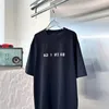 2023 Neue Designer-Frauen-T-Shirt High-End-Herren-Frauen-Sommer-lose Druck-Buchstaben-Kleidung - Hemd-klassischer Luxus ee beiläufige reine Spitzen-Hülse asiatische Größe S-XXXXXL