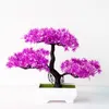 Decorative Flowers Artificial Plants Pine Bonsai Small Tree Pot Fake Potted Ornaments Home Decoration El Garden Decor