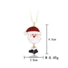 Pendanthalsband Trendiga jul för kvinnor Emalj Santa Claus Snowman Tree Necklace Delicate Xmas Party Jewelry Gift