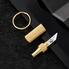 Key Rings Mini Brass Capsule Unpack Knife Key Rings Kawaii Metal Car Keychain Purse Pendant Bag Charm KeyChain Accessories Gift