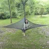 Camp Furniture Camping Hammock Multi Person Outdoor Triangle Aerial Mat Tree House Air Sky Tent för backpacking Travel