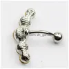 Navel Bell Button Rings D0650 1 Color Clear Belly Ring Nice Style With Piercing Body Jewlery Drop Delivery Jewelry Dhgarden Dhfva