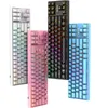 K71 USB-trådbundna mekaniska tangentbord 71 Keys Hot Swappable RGB Gaming Keyboards Blue Switch ABS KeyCaps Type-C Löstagbar kabel