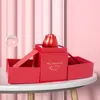 Boîtes à bijoux Mode Mariage Rose Anneau Boîte Titulaire Collier Bijoux Affichage Boîte De Rangement Cadeau pour Fête D'anniversaire Cadeau Bijoux 230310