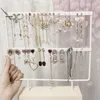 Jewelry Boxes 244466 Holes Stand Jewelry Display Organizer Earrings Pendants Bracelets Jewelry Holder With Wooden Base Earrings Storage Rack 230310