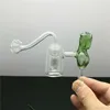 Brûleur en verre à double filtre de beauté Bongs en verre Brûleur à mazout Pipe à eau en verre Plates-formes pétrolières Fumeurs