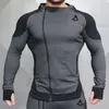 Men's Hoodies Long Sleeve Coat Sportswear Brother Cardigan With Cap Hoodie Exercise Top