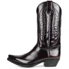 Botas de vaquero occidental para hombre, zapatos de cuero de invierno, botas altas bordadas, zapatos de pareja, ligeros, cómodos, de talla grande 35-48 230311