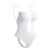 Dames shapers verwijdering onzichtbare schouderbanden body shaper u-vorm backless diepe v-neck bodysuit bra shapewear voor binnenkleding