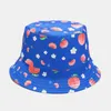 Wide Brim Hats Fruit Peh Doppelseitige Fisherman Cap Frühling und Sommer Outdoor-Sonnenschutz Damen Cap Bucket Hat Men P230311