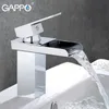 Раковина для ванной комнаты смесителя Gappo Basin Faucet водопад смеситель для водопровода смеситель раковина для ванной комнаты для ванной комнаты латунный кран для ванной комнаты смеситель вода для воды 230311