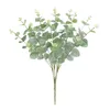 Decorative Flowers & Wreaths Artificial Leaves Branch Retro Silk Eucalyptus Leaf For Home Decor Wedding Plants Faux Fabric Foliage Room Deco