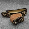 Pantoufles Leopard Ballet Femmes Slip on Mocassins Dames Ballerine Plate-Forme Appartements Confortable Casual Chaussures Plates 230311