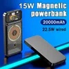 20000 mAh Magnetyczne zasilacze 15W bezprzewodowe szybkie ładowanie zewnętrzna bateria dla iPhone14 13 Mini Portable Digital Rowerbank