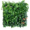 Dekorativa blommor 50x50 cm Artificial Green Plant Wall Simulation Plastic Eucalyptus Panel Home Shopping Mall El Hanging Jungle Decor