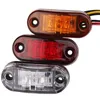 PCS LED LED -sidomarkör Blinker Lights For Trailer Trucks Piranha Caravan Side Clearance Marker Light Lamp Amber Red White