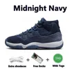 Jumpman 11 Mens Basketball Shoes 11S Кроссы крутой серая вишня желтая змеиная змеи Pure Violet Midnight Navy DMP Gamma Blue Men Женщины спортивные кроссовки 36-47