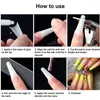 False Nails Long Coffin Fake Gel Nail Tips Acrylic Press On Clear Artificial Extension Design