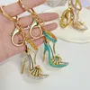 Keychains Fashion Heels High Heels Chaves Bag do Carro Pingente de Carro Madeireiro Chave