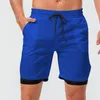 Short de course Fitness avec trou pour écouteurs, vêtements de Jogging, serviette suspendue, élégant, absorbant la sueur