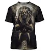 Camisetas masculinas 2023 ANUBIS 3D T-shirt Men and Women Fashion Casual Casual Camise