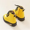 Herfst winterkinderen Martin Boot Patent Leather Boy Girls Snow Boots Peuter Baby Non-Slip Sneakers Kids Athletic Shoes