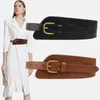 Belts Fashion Women's Leather Waist Belt Wide Cowhide Cinch Waistband For Dress Decorate Coat Accessories Cummerbund Lady