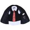 Ternos da primavera outono de terno preto formal para casamentos set infantil festas host figurino infantil calças de colete blazer 3pcs roupas de atacado 230310