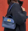 Designers Bolsa da marca de bolsa 21 cm Mini tamanho Totes é formalmente genuíno de couro totalmente feito à mão