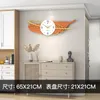 Wandklokken Home en Novel Decoration Decoraction Luxe grote klok voor woonkamer Fashion Mural Decor Modern Design 3D