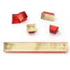 n 104 Backlit Red Electroplate Pudding Keycap Set with Puller for DIY Cherry MX RGB Mechanical Keyboard