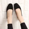 2023 New Fashion Square Pantofole Testa Scarpe singole comfort Scarpe basse da donna in pelle scamosciata con bocca superficiale Scarpe da donna 08