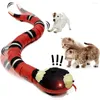Cat oyuncak oyuncak elektrikli akıllı algılama yılan interaktif otomatik indüksiyon alay evcil köpekler yavru kedi komik oyun kediler