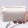 Kvinnor Girls Pu Leather Cosmetic Bag Travel Portable Waterproof Make Up Pouch Large Cosmetics Organizer Lagring Toaletttåpåsar BH8428 TQQ