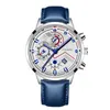 Wristwatches Fashion Men Watch Sport Alloy Case Leather Band Quartz Business Calendar Clock Relogio Masculino Gift